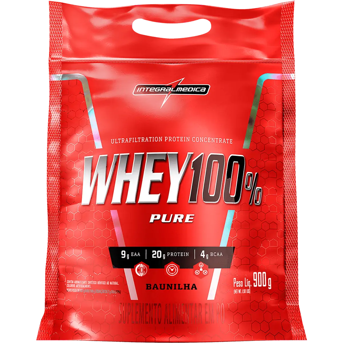 Imagem do produto WHEY PROTEIN 100% INTEGRALMEDICA SABOR BAUNILHA REFIL 907G
