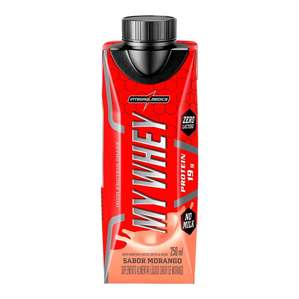 Imagem do produto WHEY PROTEIN INTEGRALMEDICA MY WHEY SABOR MORANGO 250ML