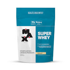 Imagem do produto WHEY PROTEIN SUPER WHEY MAX TITANIUM SABOR BAUNILHA REFIL 900G