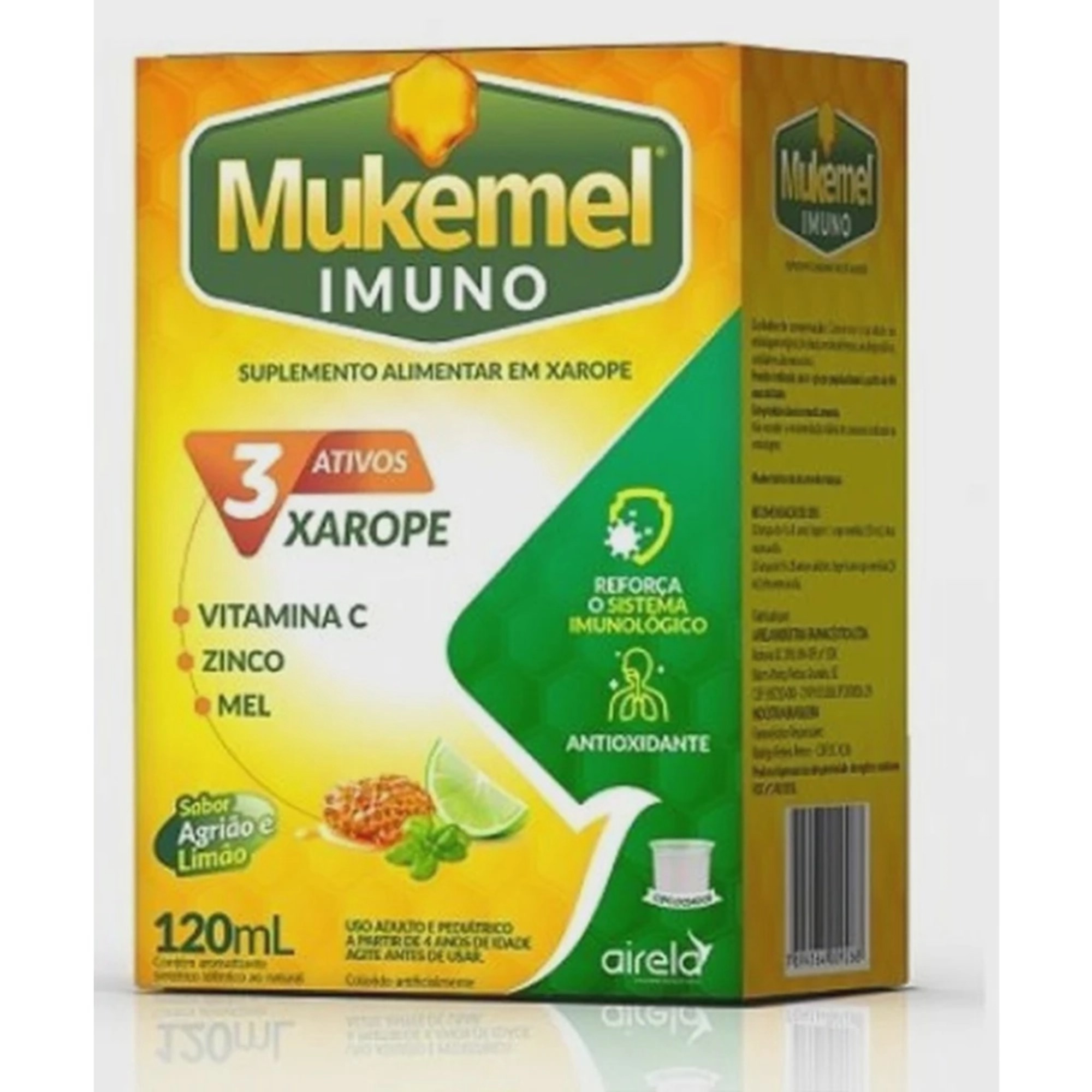 Imagem do produto XAROPE MUKEMEL IMUNO VITAMINA C, ZINCO E MEL 120ML